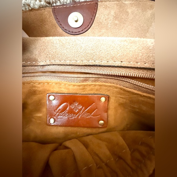 Patricia Nash Chelsea Leather Chain-Link Crossbody Bag – Brown - Picture 6 of 9